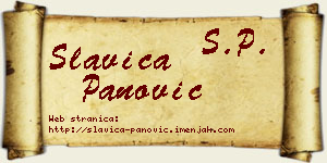 Slavica Panović vizit kartica